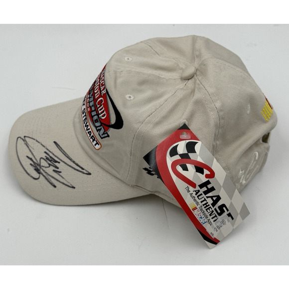 Tony Stewart Signed Hat NASCAR Winston Cup Champion 2002 Chase JSA COA - Picture 6 of 11